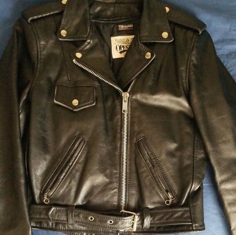 Real Leather Jacket Moto